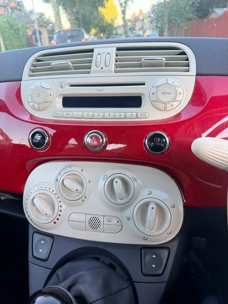 Used Fiat 500 Pop 69 HP (50 kW) 2009 Red Cabriolet