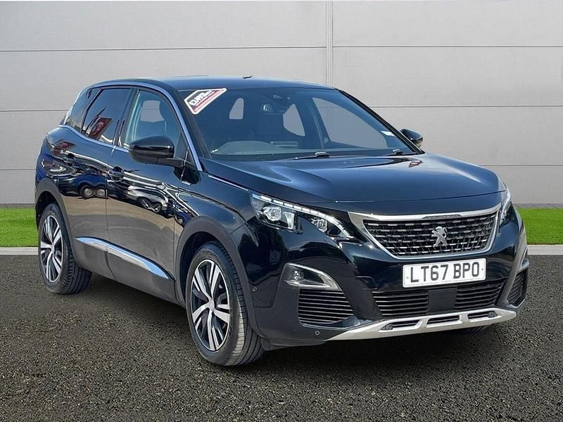 Black Used 2017 Peugeot 3008 GT-line Hatchback | £11,990 (Fair price) - Image 1/4