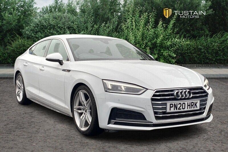White Used 2020 Audi A5 Sportback S-Line Hatchback | £20,000 (Good price) - Image 1/4