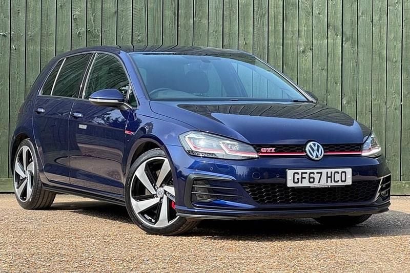 Used VW Golf VII GTI 245 HP (180 kW) 2017 Blue Hatchback