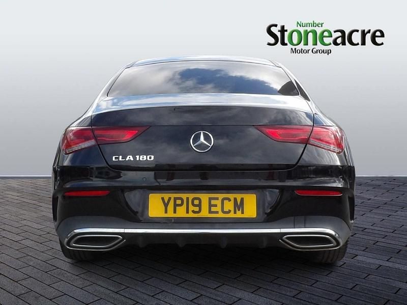 Used Mercedes CLA180 AMG line 136 HP (100 kW) 2019 Black Sedan