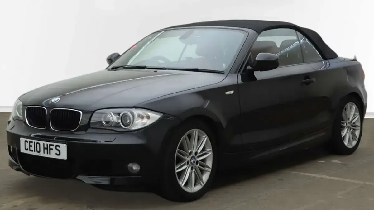 Used BMW 120 Cabriolet M Sport 2010 Black Cabriolet