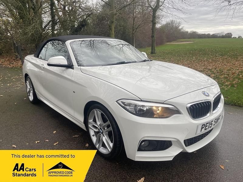 White Used 2015 BMW 220 M Sport Cabriolet | £7,495 (Good price) - Image 1/4
