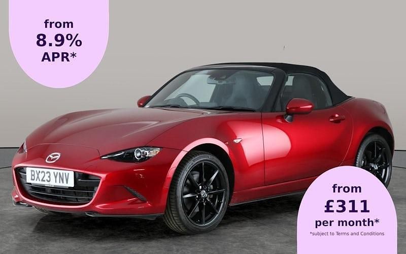 Red Used 2023 Mazda MX5 Exclusive-Line Cabriolet | £20,865 (Good price) - Image 1/3