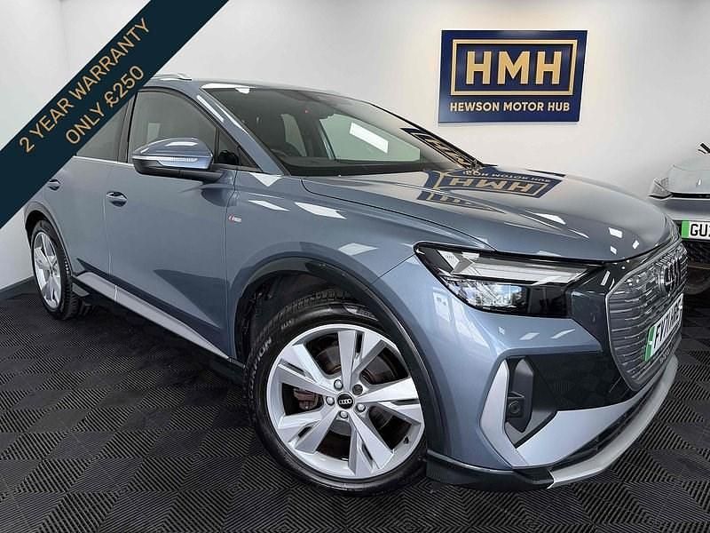 Used Audi Q4 e-tron S-Line 125 kW (170 HP) 2021 Blue SUV