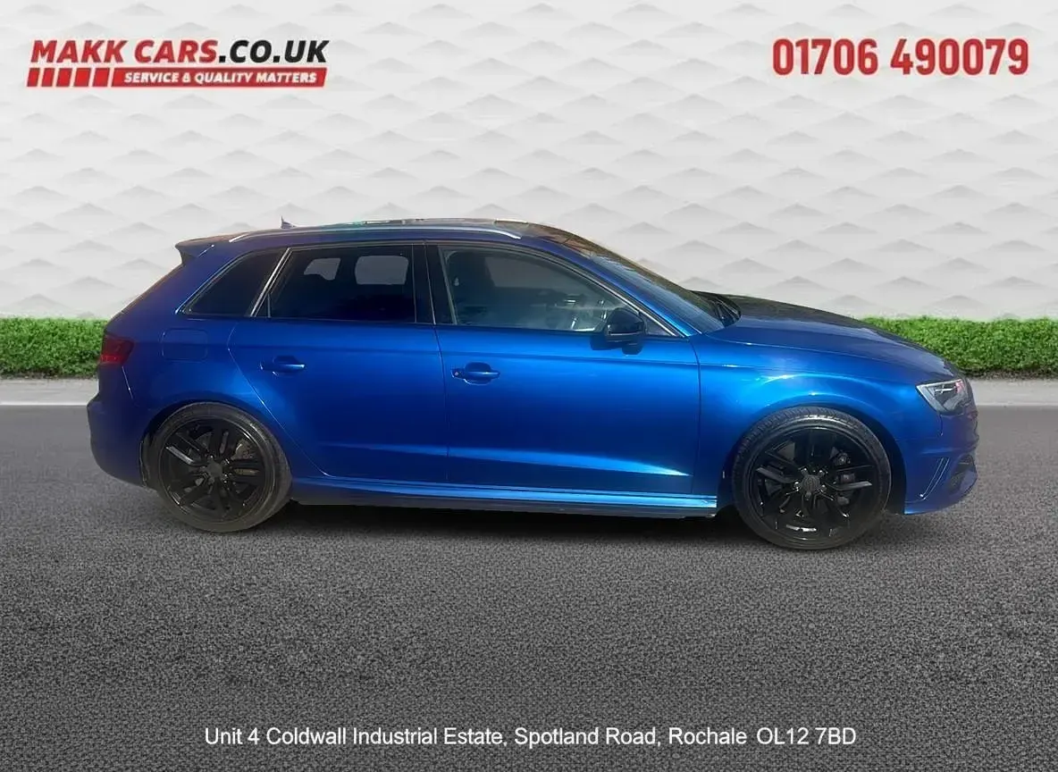 Used Audi S3 Sportback Business 300 HP (220 kW) 2015 Blue Hatchback