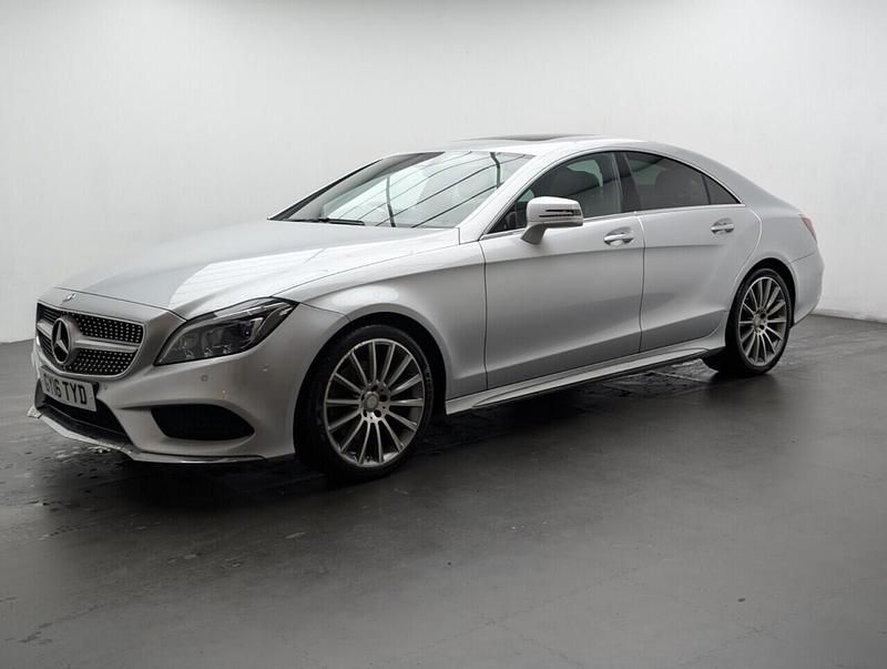 Used Mercedes CLS220 AMG line 177 HP (130 kW) 2016 Silver Coupe