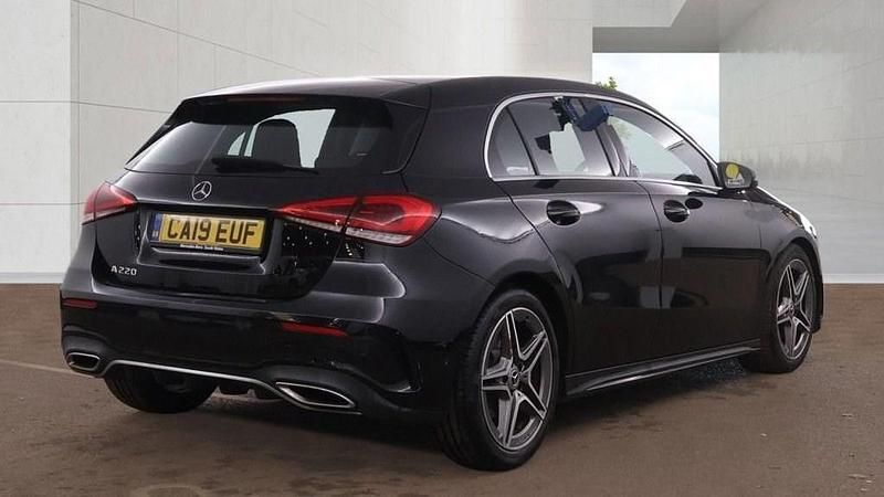 Used Mercedes A190 AMG line 2019 Black Hatchback