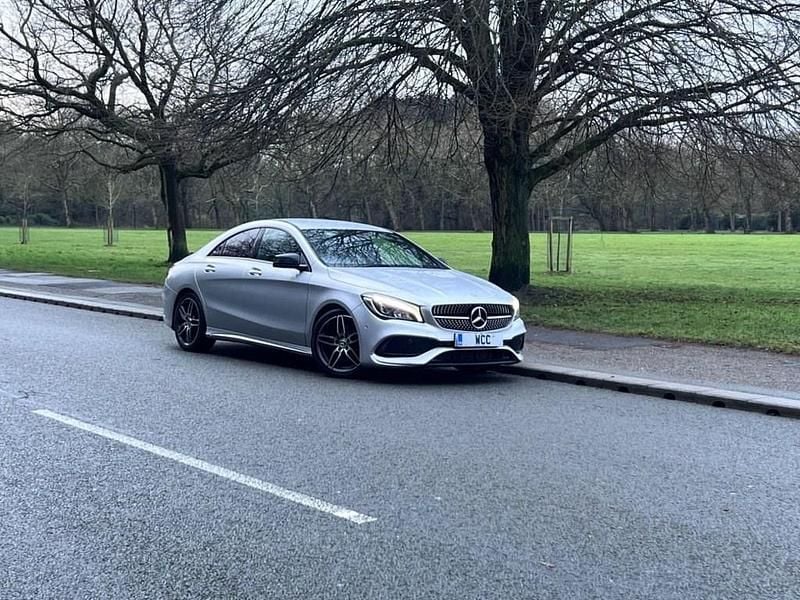 Used Mercedes CLA200 AMG line 136 HP (100 kW) 2018 Silver Coupe