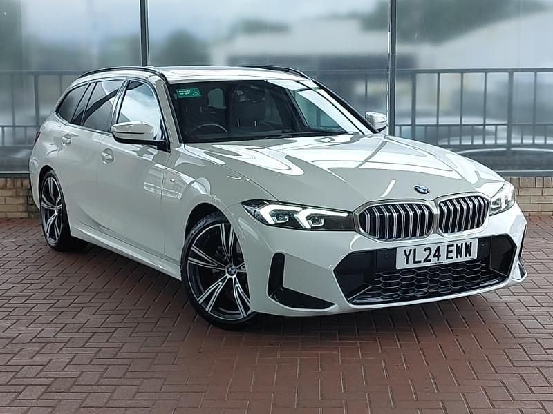 White Used 2024 BMW 320 M Sport Estate | £31,698 (Fair price) - Image 1/4