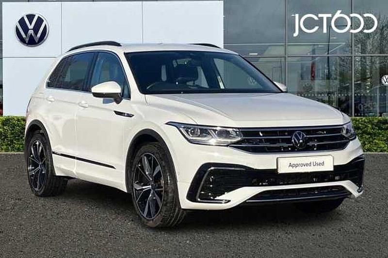 White Used 2023 VW Tiguan R-line SUV | £27,058 (Fair price) - Image 1/4