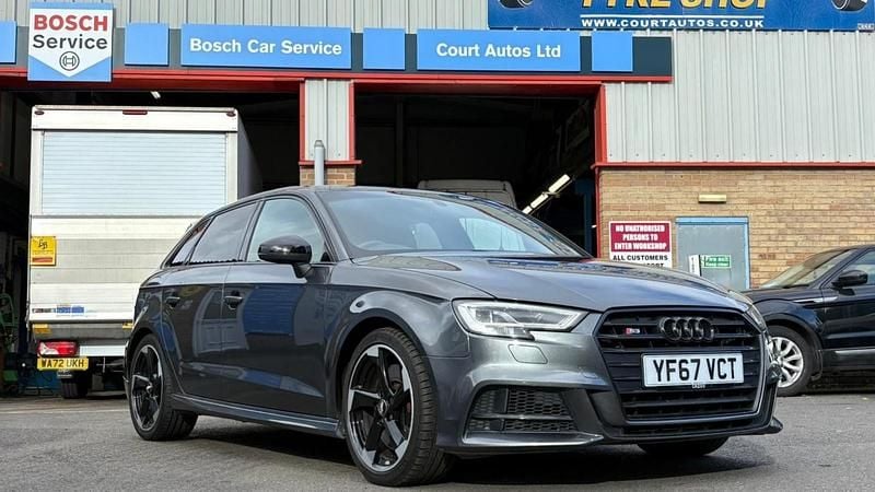 Grey Used 2017 Audi S3 Sportback Black Edition Hatchback | £19,750 - Image 1/4