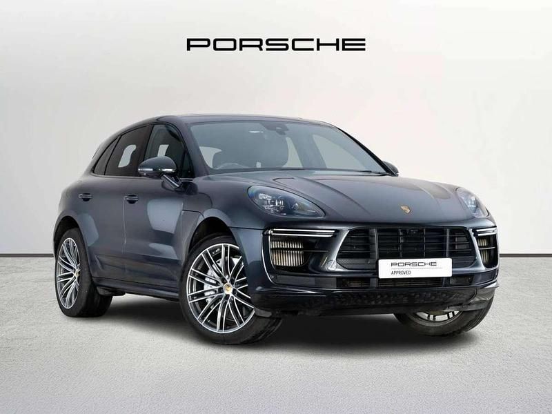 Grey Used 2021 Porsche Macan Turbo Sport SUV | £62,990 (Expensive) - Image 1/4