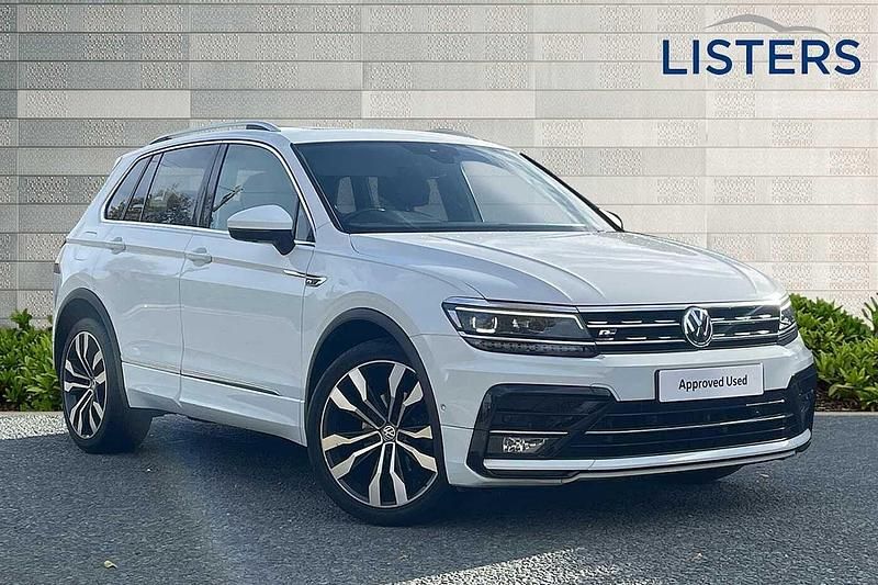 White Used 2019 VW Tiguan R-line SUV | £21,000 (Good price) - Image 1/4