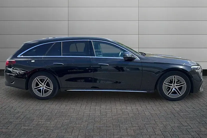 Used Mercedes E200 AMG line 223 HP (164 kW) 2025 Obsidian black Estate
