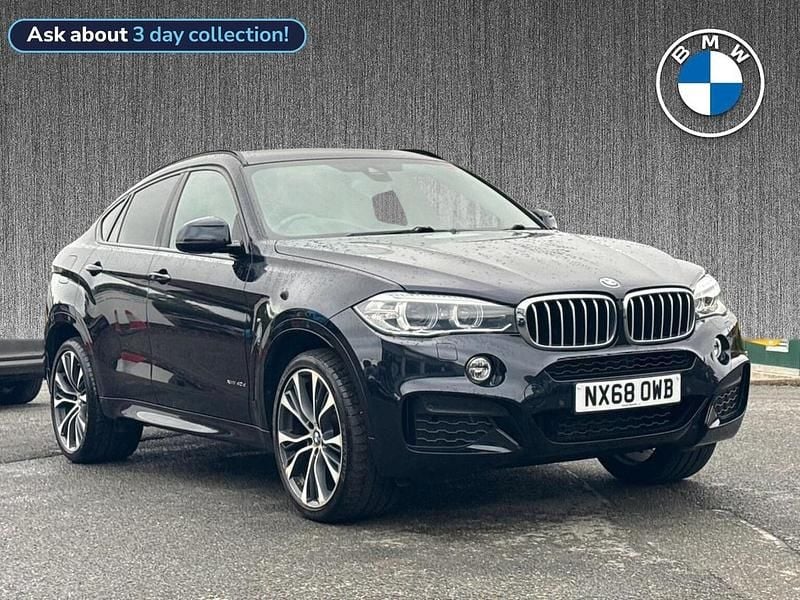 Black Used 2018 BMW X6 M Sport SUV | £25,699 (Fair price) - Image 1/4