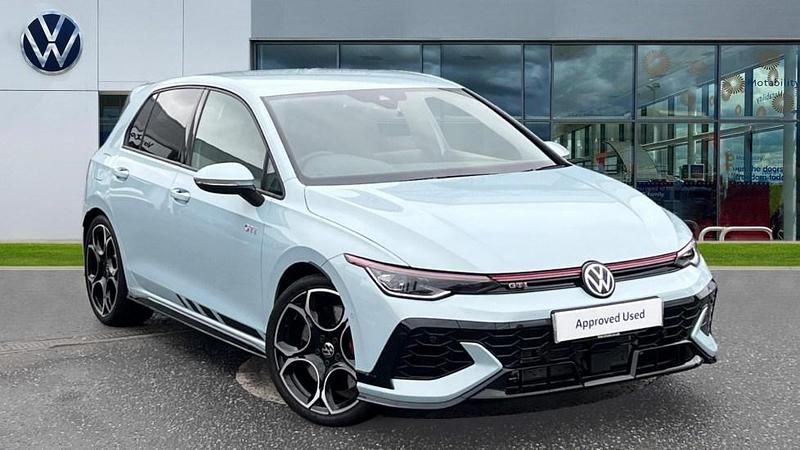 Crystal ice blue metallic Used 2025 VW Golf VIII GTI Clubsport Hatchback | £35,535 (Fair price) - Image 1/4
