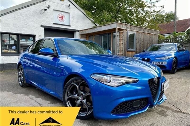 Blue Used 2018 Alfa Romeo Giulia Veloce Sedan | £19,500 (Fair price) - Image 1/4