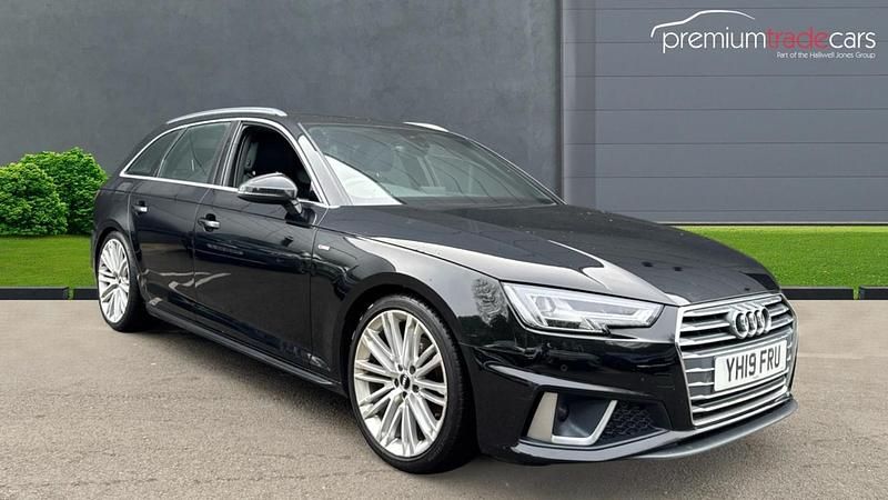 Used Audi A4 S-Line 245 HP (180 kW) 2019 Black Estate