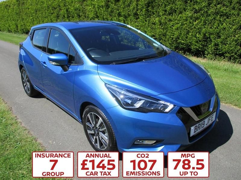Blue Used 2019 Nissan Micra Acenta+ Hatchback | £8,995 (Super price) - Image 1/3