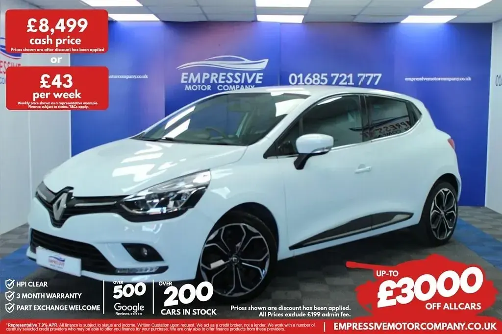 Used Renault Clio IV Iconic 75 HP (55 kW) 2019 White Hatchback