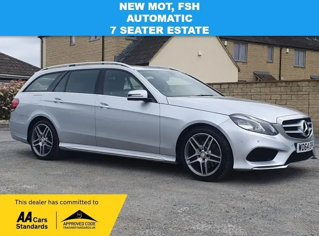 Usado Mercedes E250 AMG line 204 HP (150 kW) 2015 Prateado Carrinha