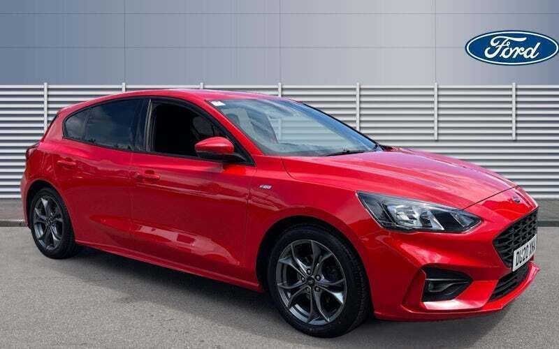 Red Used 2020 Ford Focus ST-Line Hatchback | £11,824 (Fair price) - Image 1/4