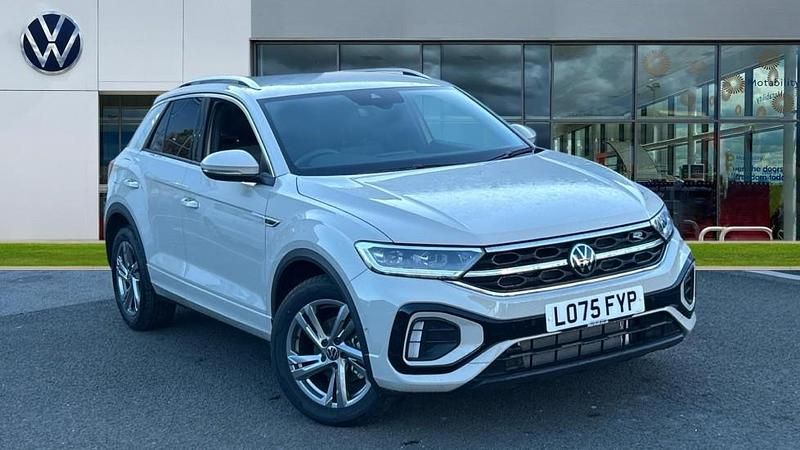 Ascot grey New 2025 VW T-Roc R-line SUV | £27,999 (Super price) - Image 1/4