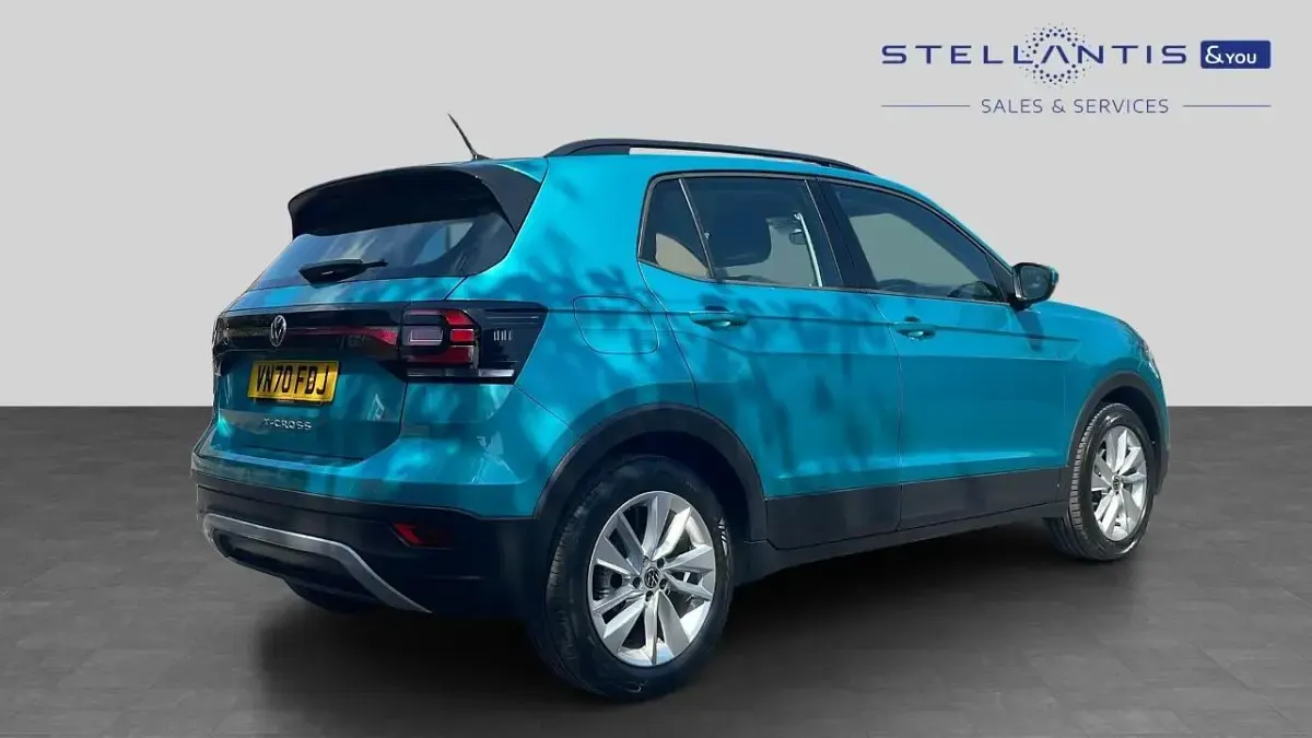 Used VW T-Cross SE 108 HP (79 kW) 2021 Blue SUV