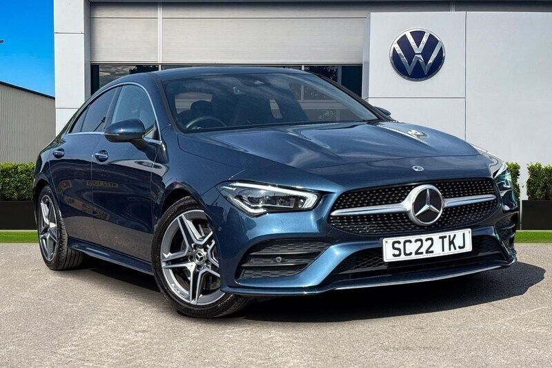 Blue Used 2022 Mercedes CLA250 AMG line Sedan | £26,599 (Fair price) - Image 1/4