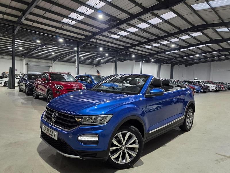 Used VW T-Roc Cabriolet Design 110 HP (80 kW) 2021 Blue Cabriolet