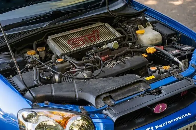 Usado Subaru Impreza 265 CV (194 kW) 2005 Azul Berlina