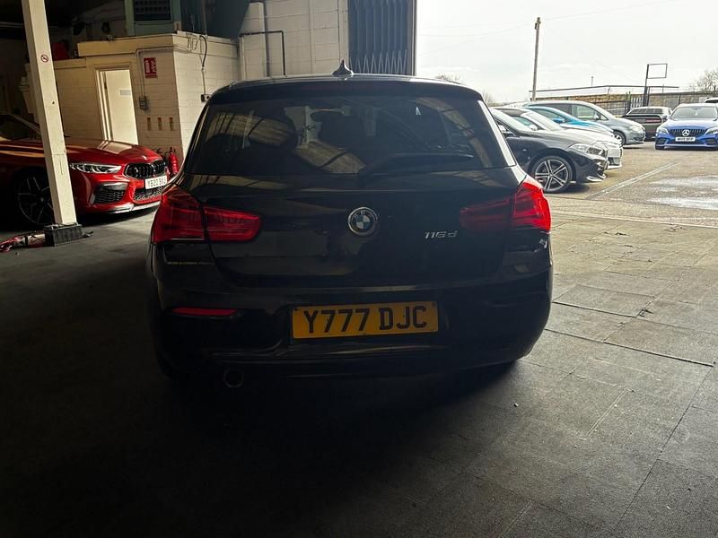 Used BMW 116 Sport Line 116 HP (85 kW) 2018 Black Hatchback