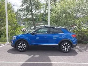 Used VW T-Roc Design 115 HP (84 kW) 2019 Blue SUV