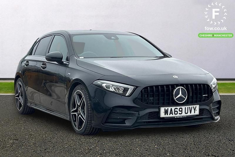 Used Mercedes A35 AMG Active 306 HP (225 kW) 2019 Black Hatchback