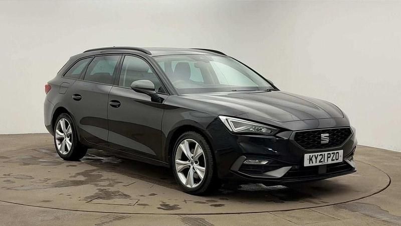 Black Used 2021 Seat Leon FR Estate | £10,465 (Fair price) - Image 1/4
