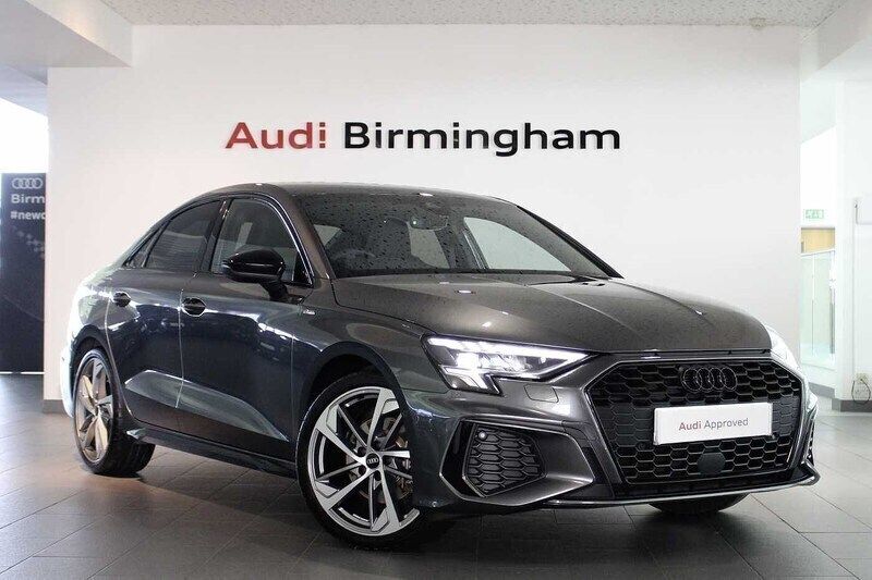 Daytona grey pearl effect Used 2024 Audi A3 Black Edition Sedan | £29,750 (Expensive) - Image 1/4