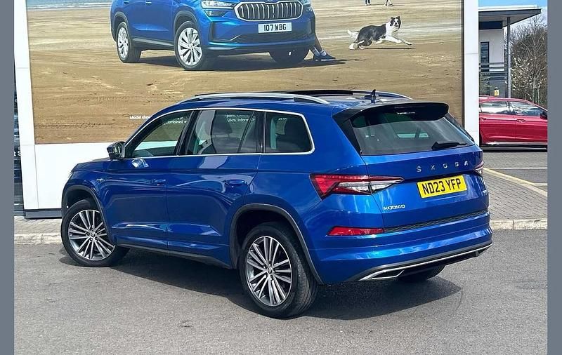 Used Skoda Kodiaq LAURIN & KLEMENT 150 HP (110 kW) 2023 Race blue metallic SUV