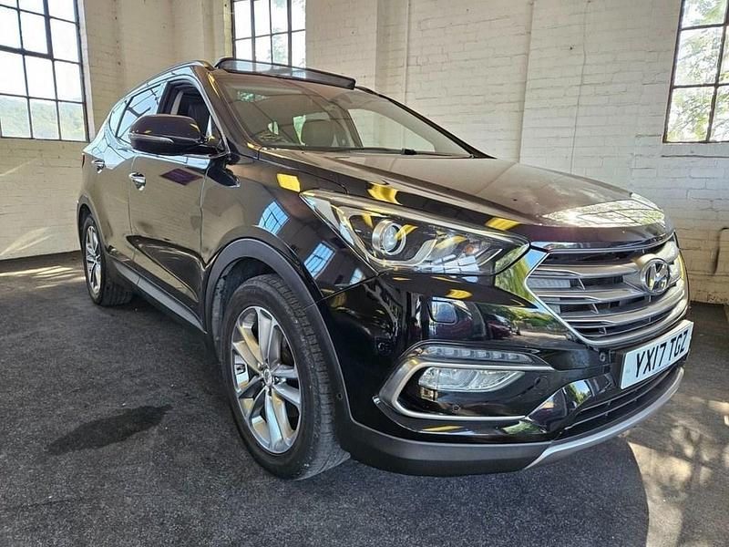 Black Used 2017 Hyundai Santa Fe Premium SE SUV | £13,490 (Fair price) - Image 1/4