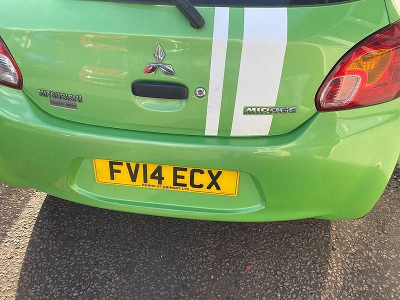 Used Mitsubishi Mirage 71 HP (52 kW) 2014 Green Hatchback