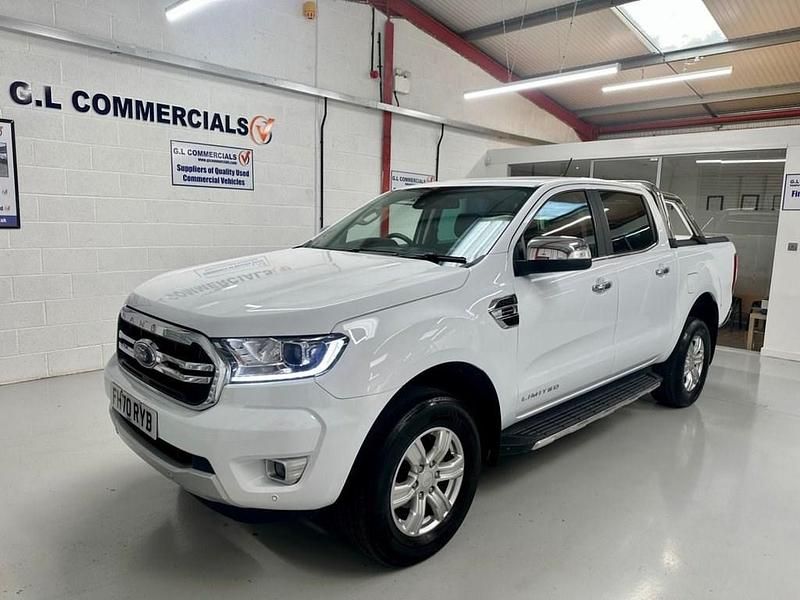 White Used 2021 Ford Ranger Limited Pickup | £14,597 (Super price) - Image 1/3