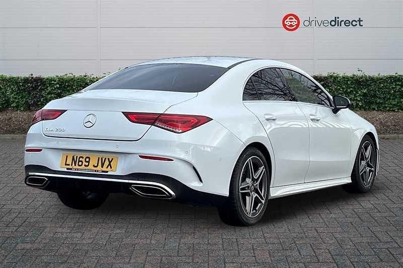 Used Mercedes CLA200 AMG line 163 HP (119 kW) 2020 White Coupe