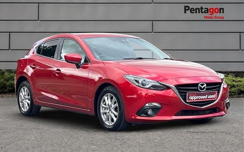 Red Used 2014 Mazda 3 Hatchback | £6,783 (A bit pricey) - Image 1/4