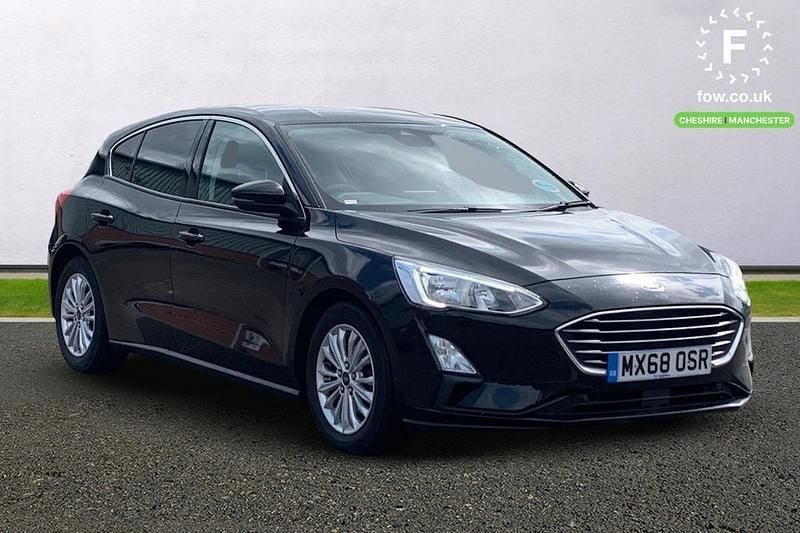Black Used 2019 Ford Focus Titanium Hatchback | £10,899 (Fair price) - Image 1/3