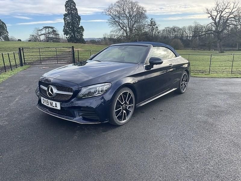 Blue Used 2019 Mercedes C300 AMG Line Premium Plus Cabriolet | £20,695 (Fair price) - Image 1/4