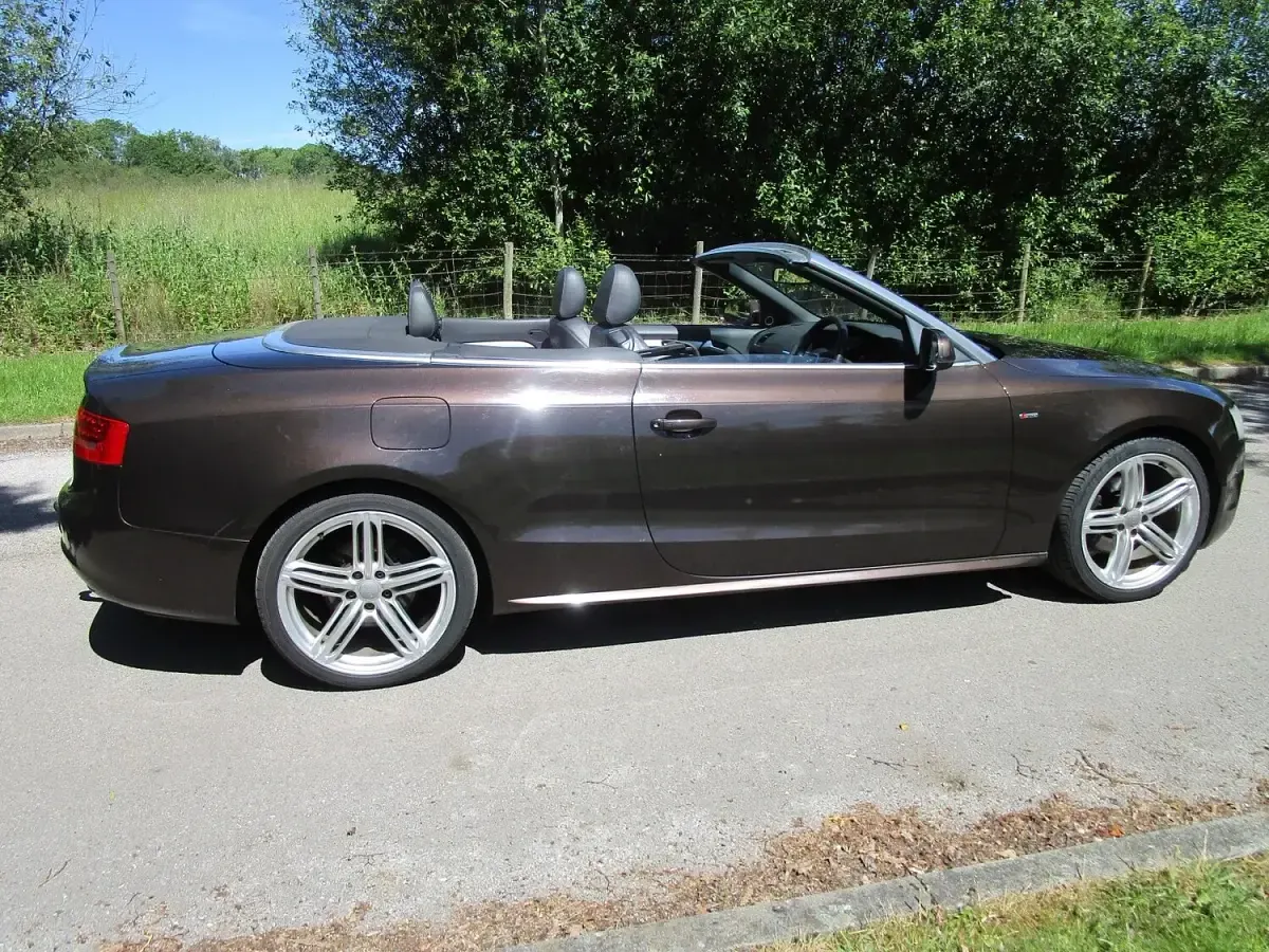 Used Audi A5 Cabriolet S-Line 2011 Brown Cabriolet