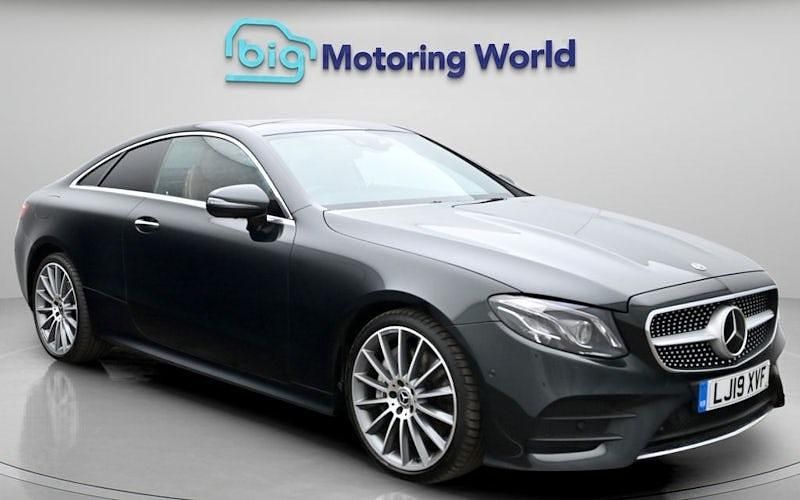 Used Mercedes E350 AMG line 299 HP (219 kW) 2019 Green Coupe