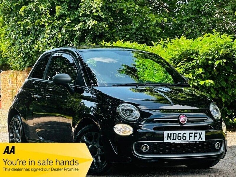 Black Used 2017 Fiat 500 S Hatchback | £5,790 (Fair price) - Image 1/3