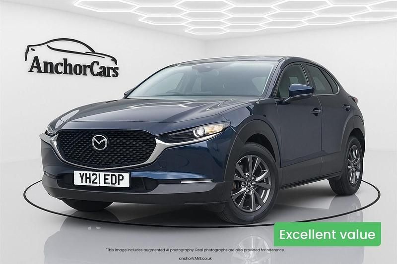 Blue Used 2021 Mazda CX-30 SUV | £11,744 (Fair price) - Image 1/4