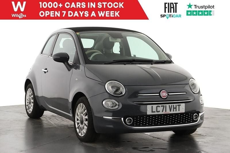 Grey Used 2022 Fiat 500 Dolcevita Cabriolet | £10,199 (Fair price) - Image 1/3